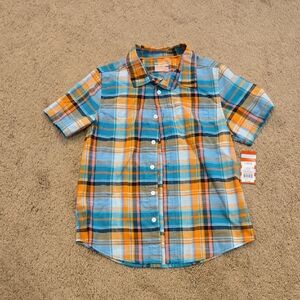 Cat & Jack NWT Plaid Multicolor Kids Shirt